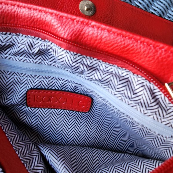 NWT ~ ISABELLE ~ Approved Vegan Crossbody Clutch Purse ~ Gorgeous RED ~ NWT - Picture 4 of 5